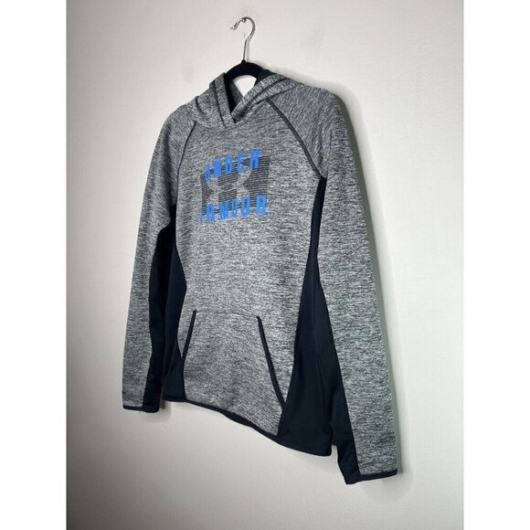 Under Armour Storm Hoodie Men's Gray Blue Pullover Long Sleeve Size Medium - Picture 2 of 12